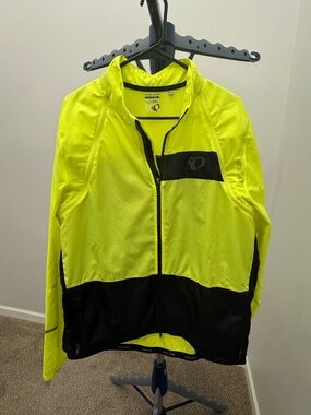 PEARL IZUMI Men's Elite Escape Convertible Cycling Jacket Yellow/Black Size XXL